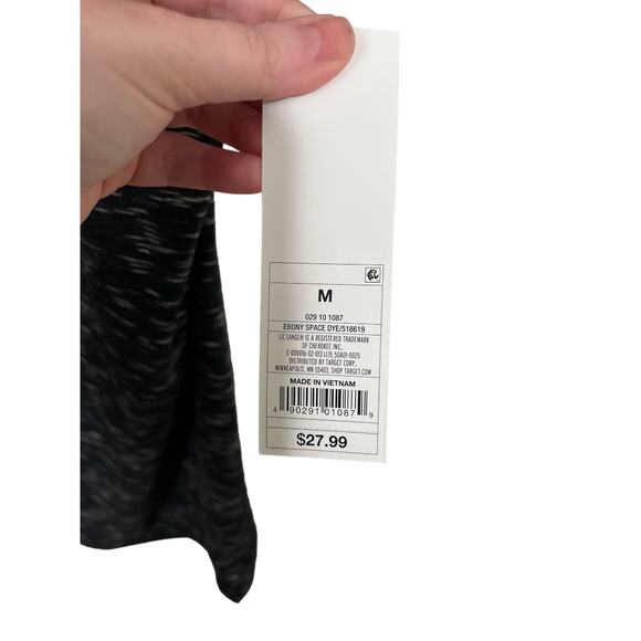 Liz Lange Maternity for Target Black Spacedye Scoop Neck Dress Size Medium - Picture 3 of 6